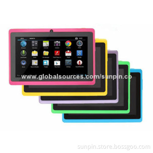 Cheap wholesale colorful 7-inch mini tablet PC with HD screen 1,024*600 dual camera